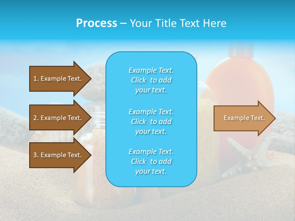 Moisturizer Sand Bottle PowerPoint Template