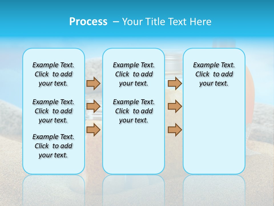 Moisturizer Sand Bottle PowerPoint Template