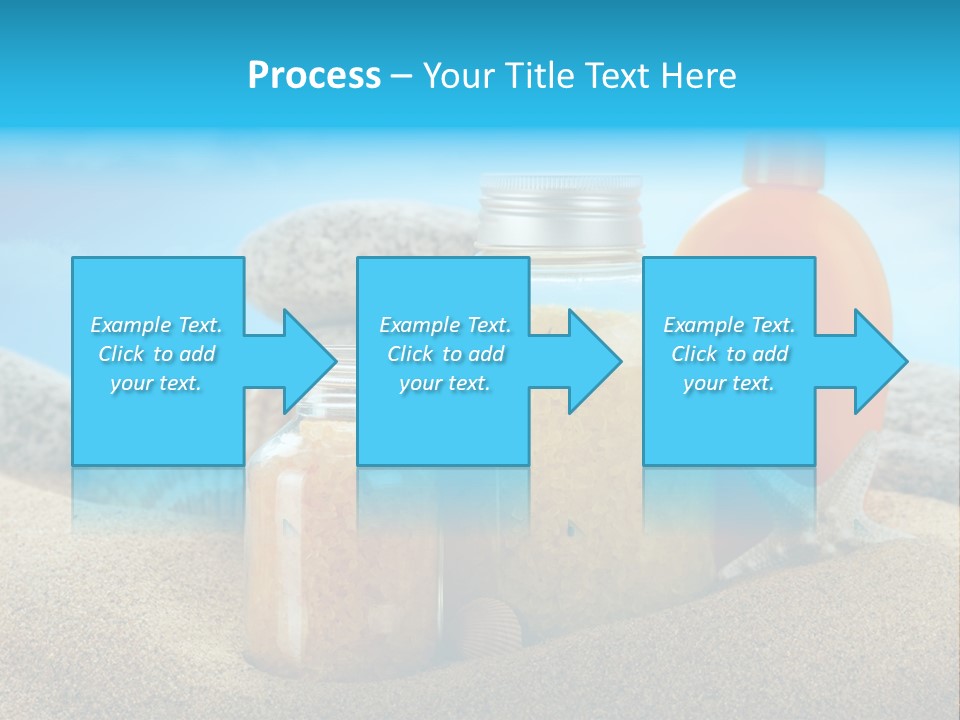 Moisturizer Sand Bottle PowerPoint Template
