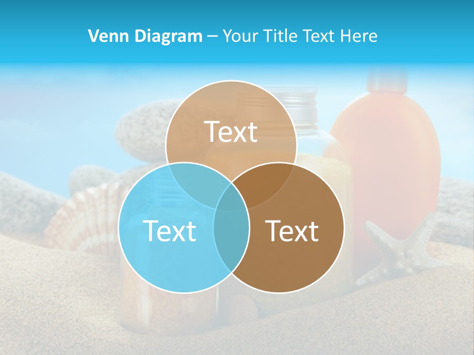 Moisturizer Sand Bottle PowerPoint Template