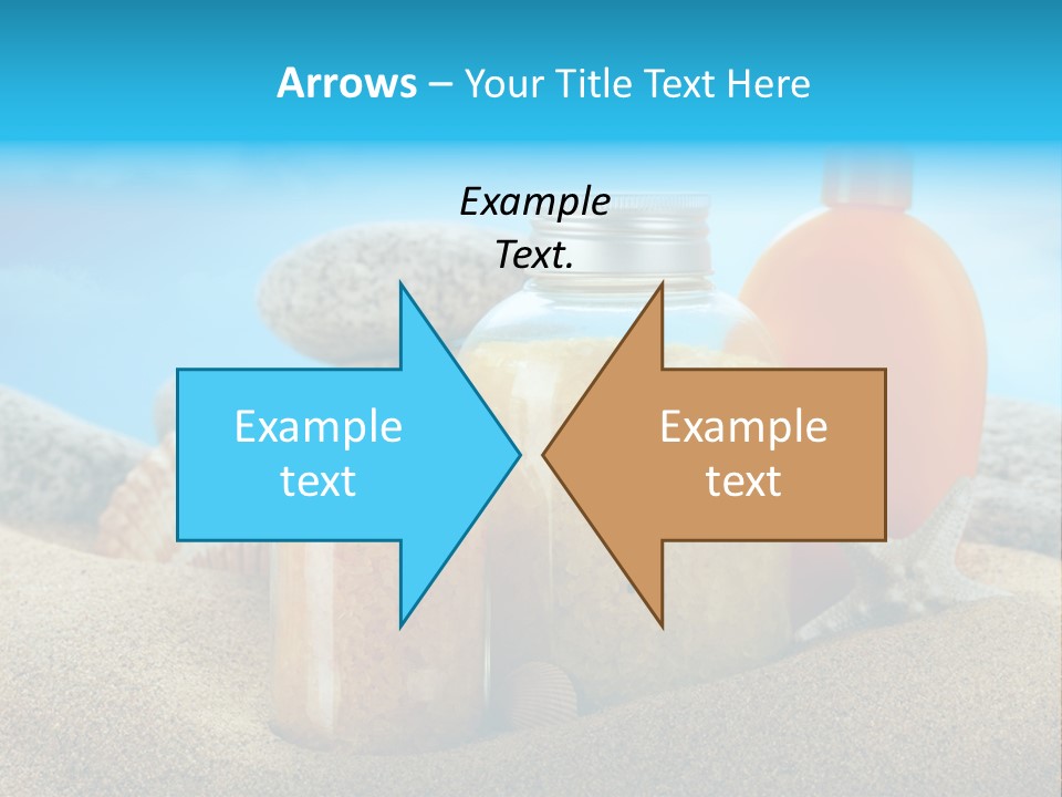 Moisturizer Sand Bottle PowerPoint Template