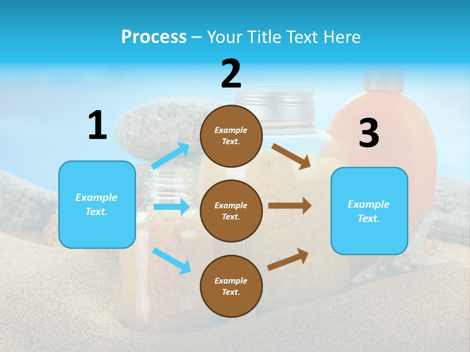Moisturizer Sand Bottle PowerPoint Template