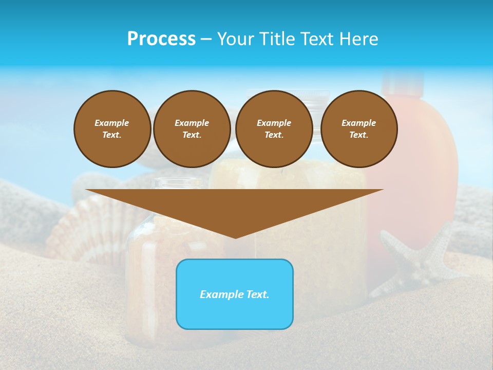 Moisturizer Sand Bottle PowerPoint Template