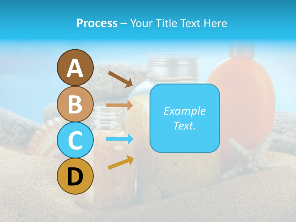Moisturizer Sand Bottle PowerPoint Template