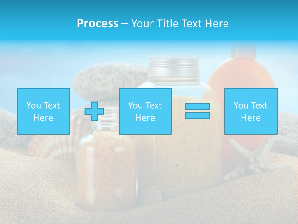 Moisturizer Sand Bottle PowerPoint Template