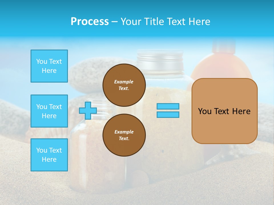 Moisturizer Sand Bottle PowerPoint Template