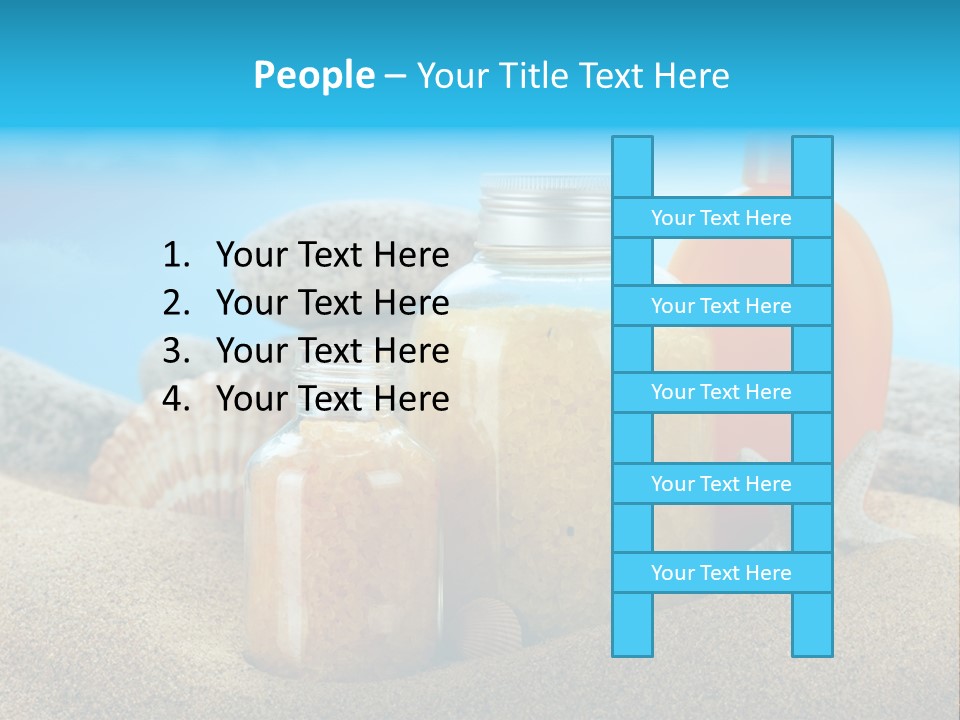 Moisturizer Sand Bottle PowerPoint Template