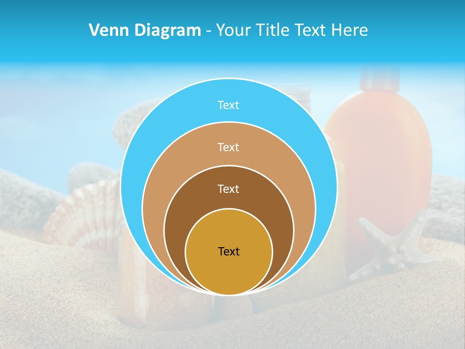 Moisturizer Sand Bottle PowerPoint Template