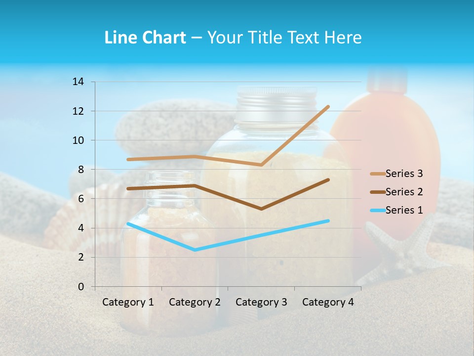 Moisturizer Sand Bottle PowerPoint Template