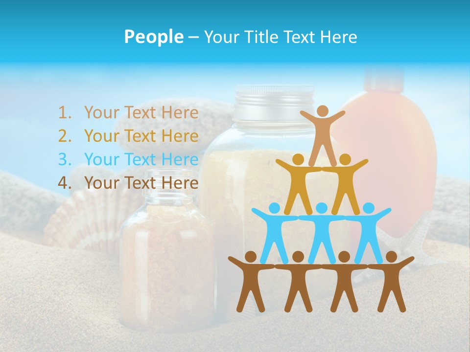 Moisturizer Sand Bottle PowerPoint Template