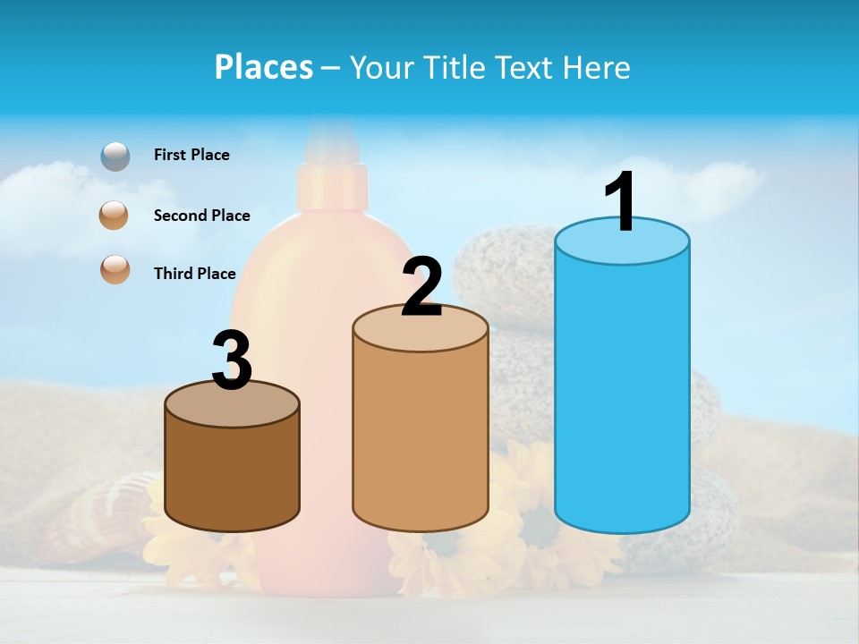 Flowers Blank Moisturizer PowerPoint Template