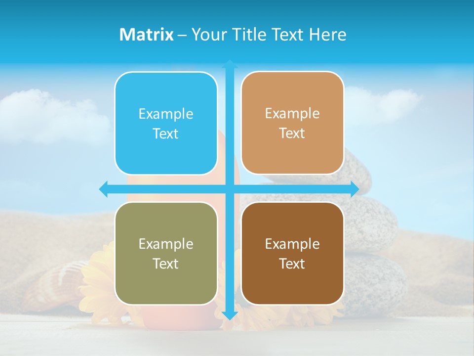 Flowers Blank Moisturizer PowerPoint Template