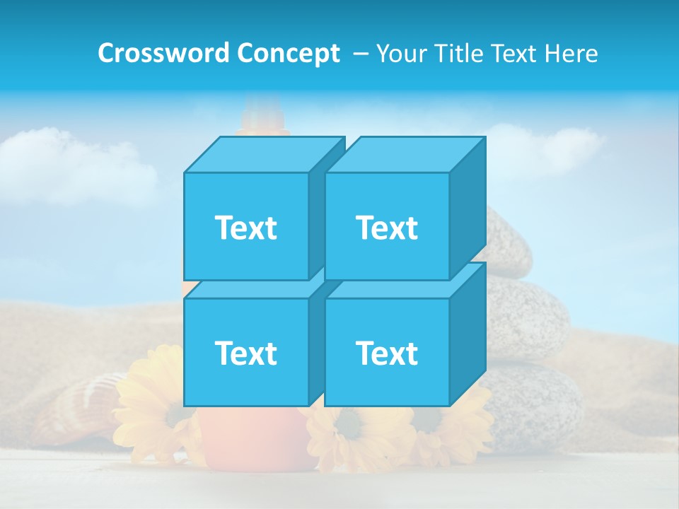 Flowers Blank Moisturizer PowerPoint Template