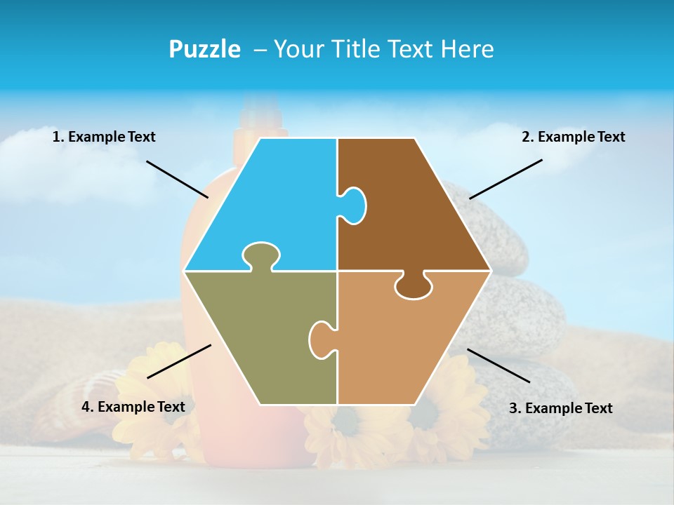 Flowers Blank Moisturizer PowerPoint Template