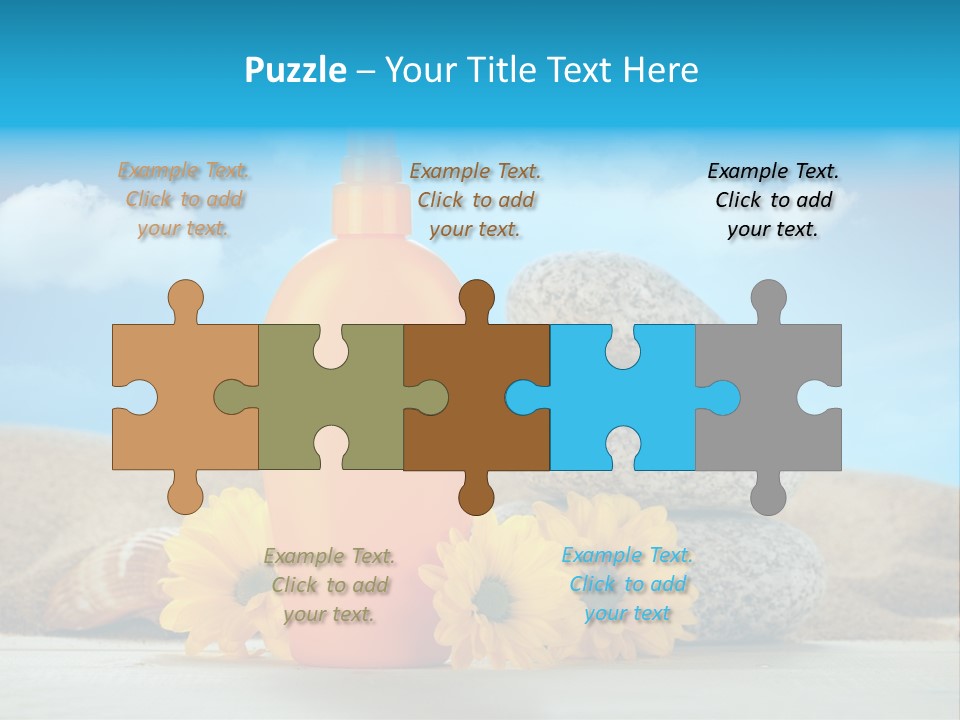 Flowers Blank Moisturizer PowerPoint Template