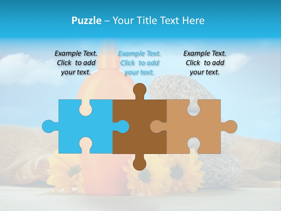 Flowers Blank Moisturizer PowerPoint Template