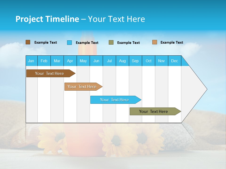 Flowers Blank Moisturizer PowerPoint Template