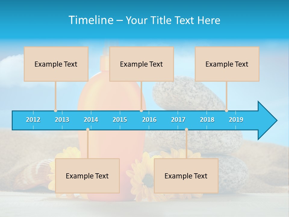 Flowers Blank Moisturizer PowerPoint Template