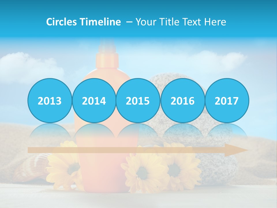 Flowers Blank Moisturizer PowerPoint Template