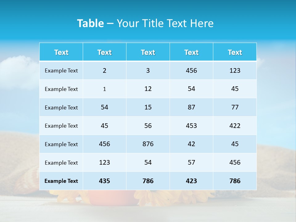 Flowers Blank Moisturizer PowerPoint Template