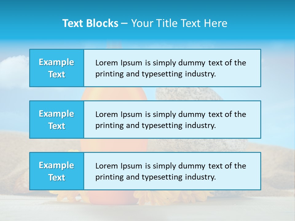Flowers Blank Moisturizer PowerPoint Template
