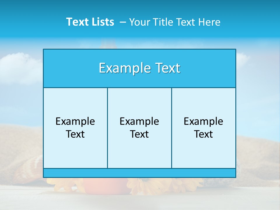 Flowers Blank Moisturizer PowerPoint Template