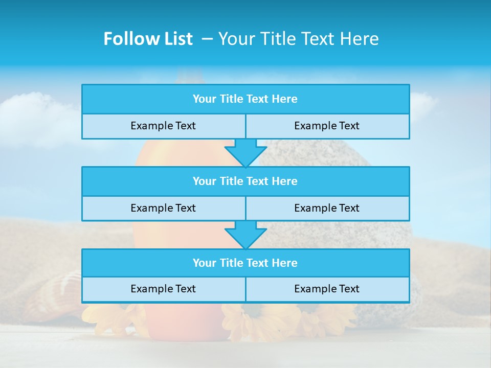 Flowers Blank Moisturizer PowerPoint Template