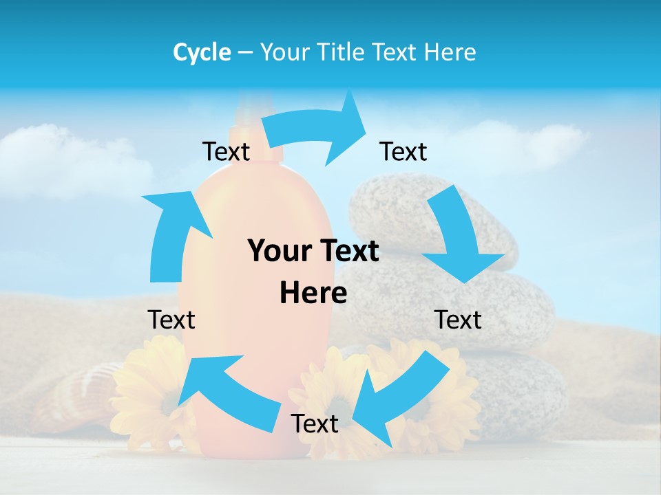 Flowers Blank Moisturizer PowerPoint Template