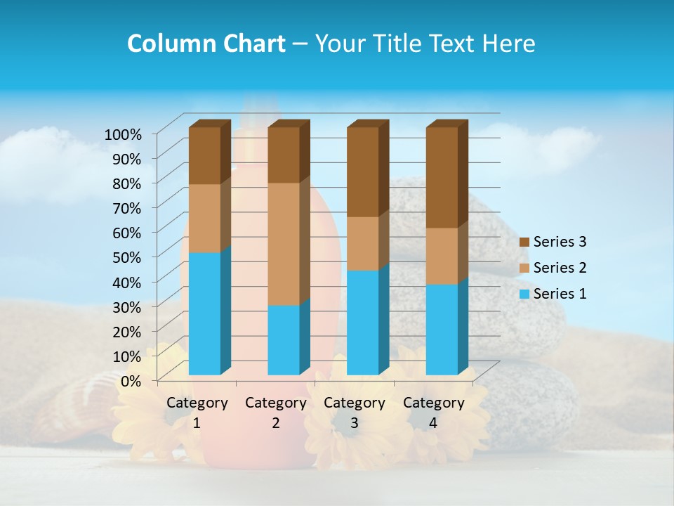 Flowers Blank Moisturizer PowerPoint Template