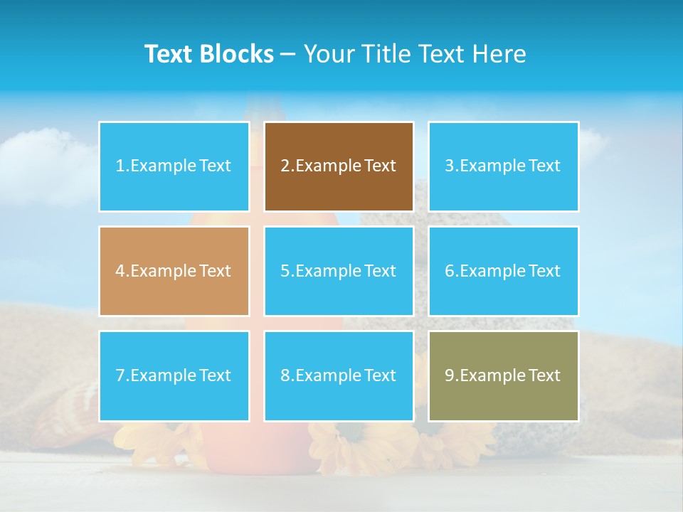 Flowers Blank Moisturizer PowerPoint Template