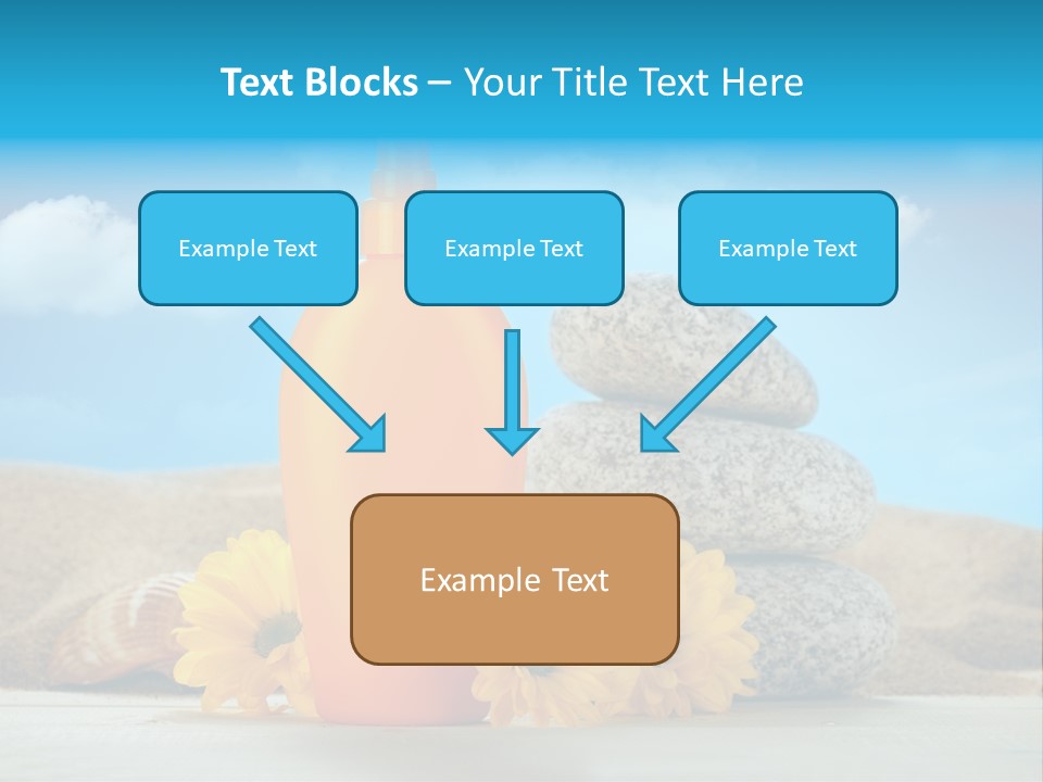 Flowers Blank Moisturizer PowerPoint Template