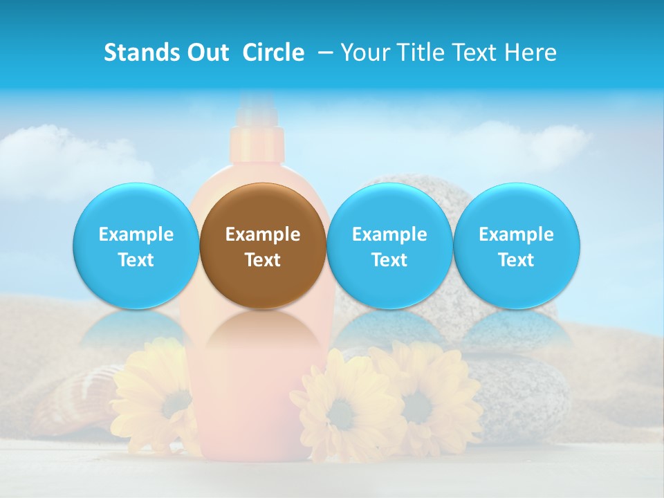 Flowers Blank Moisturizer PowerPoint Template
