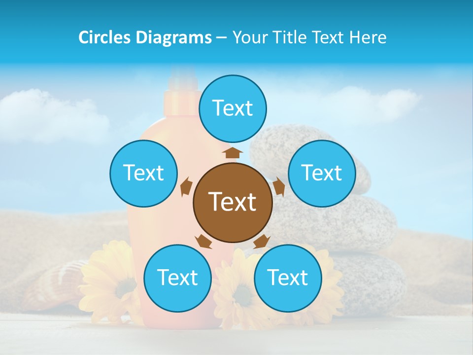 Flowers Blank Moisturizer PowerPoint Template