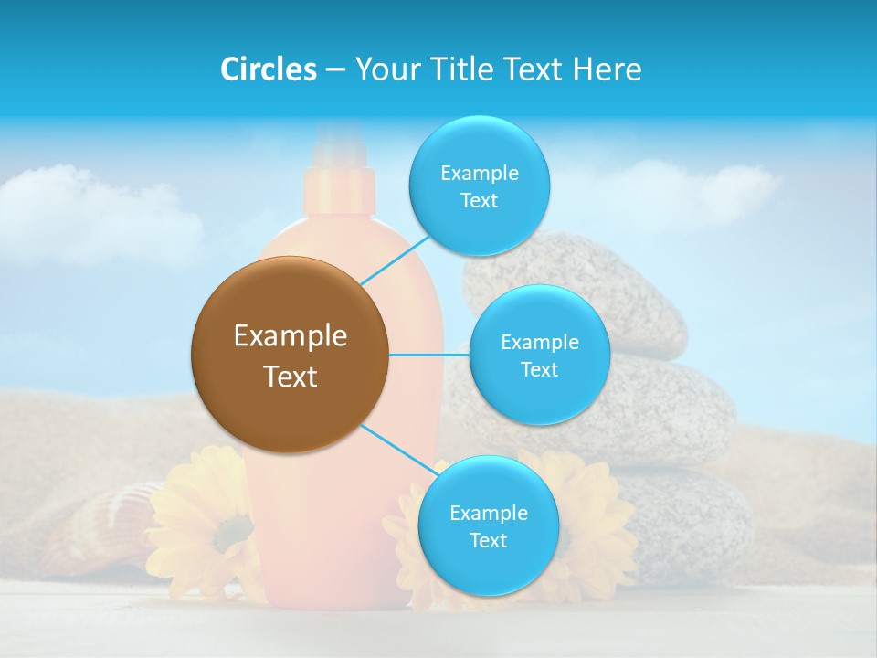 Flowers Blank Moisturizer PowerPoint Template