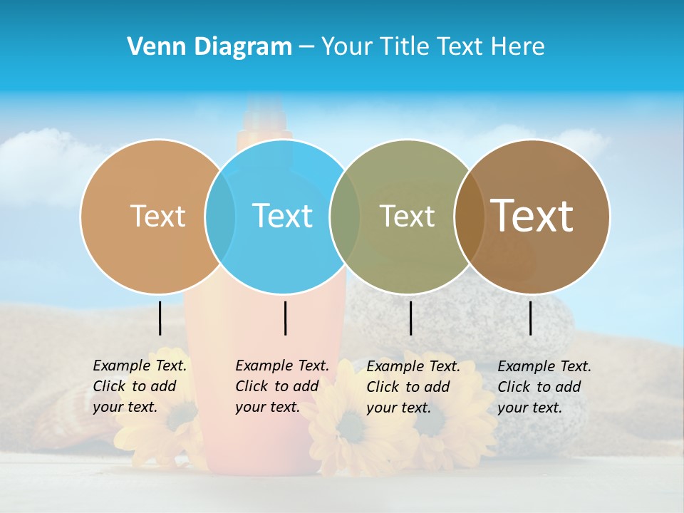 Flowers Blank Moisturizer PowerPoint Template