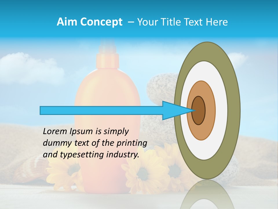 Flowers Blank Moisturizer PowerPoint Template