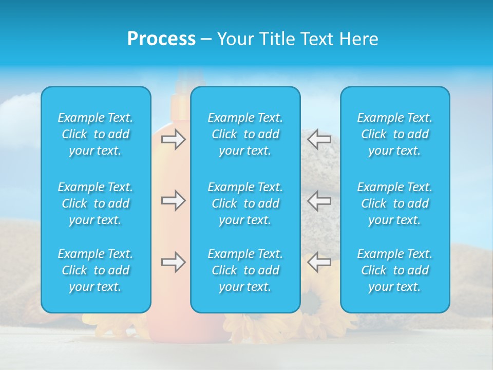Flowers Blank Moisturizer PowerPoint Template