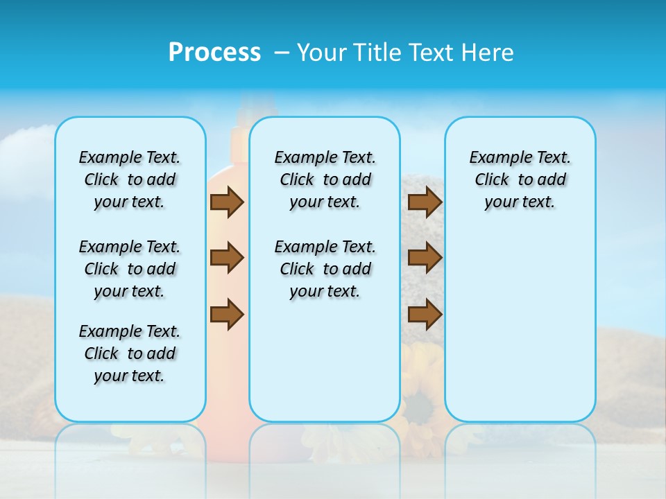 Flowers Blank Moisturizer PowerPoint Template