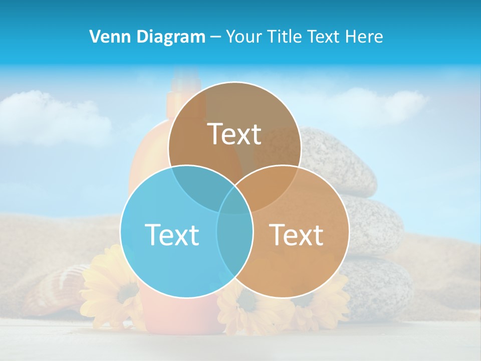 Flowers Blank Moisturizer PowerPoint Template