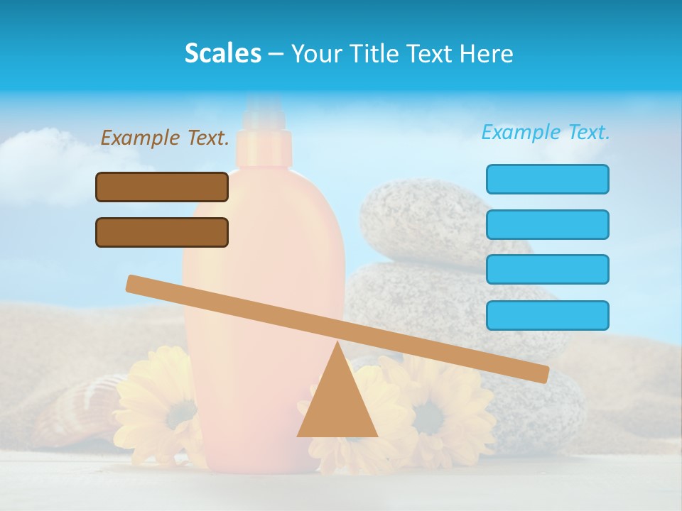 Flowers Blank Moisturizer PowerPoint Template