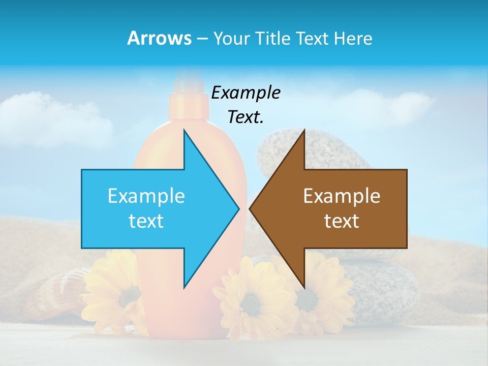 Flowers Blank Moisturizer PowerPoint Template