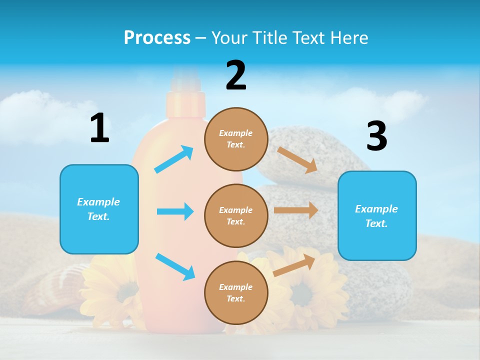 Flowers Blank Moisturizer PowerPoint Template