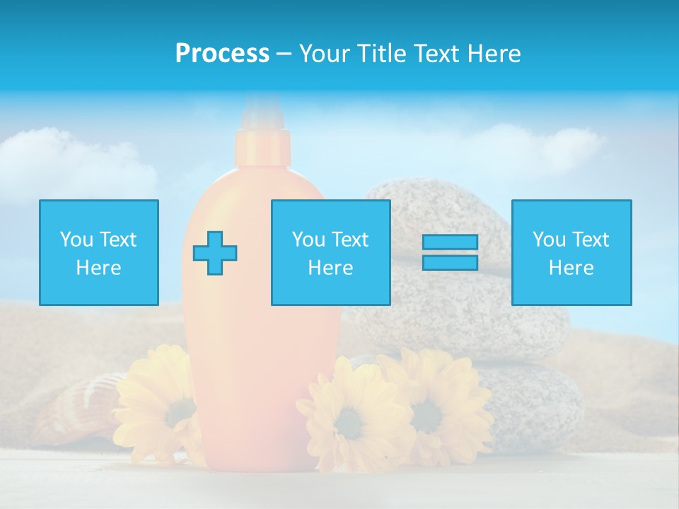 Flowers Blank Moisturizer PowerPoint Template