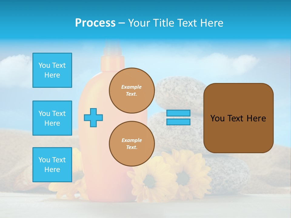 Flowers Blank Moisturizer PowerPoint Template