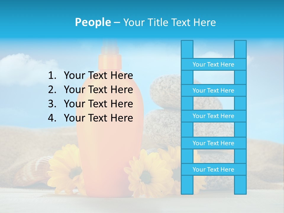 Flowers Blank Moisturizer PowerPoint Template