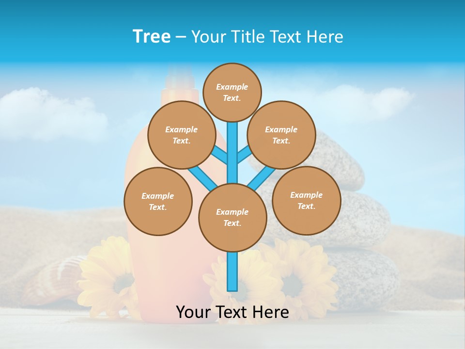 Flowers Blank Moisturizer PowerPoint Template