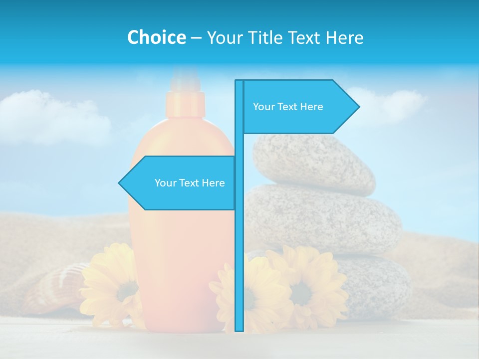 Flowers Blank Moisturizer PowerPoint Template