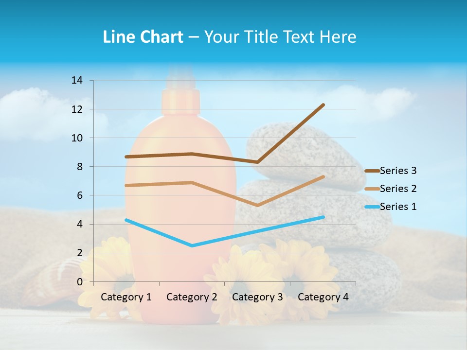 Flowers Blank Moisturizer PowerPoint Template