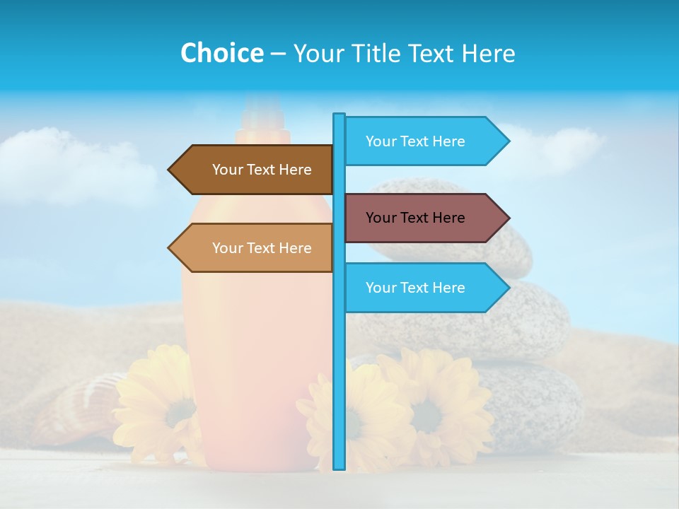 Flowers Blank Moisturizer PowerPoint Template