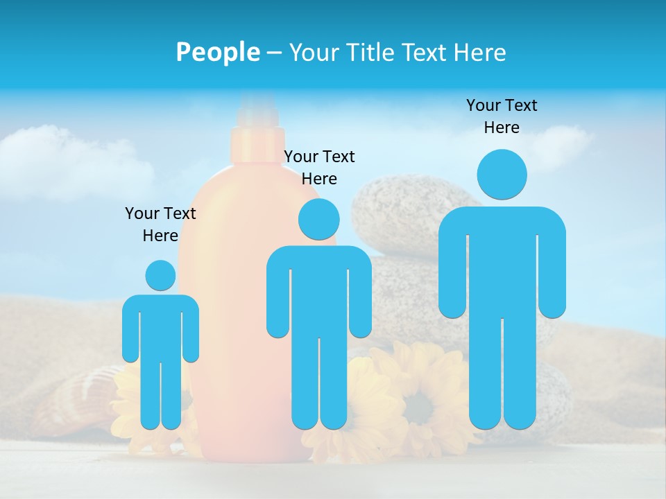 Flowers Blank Moisturizer PowerPoint Template